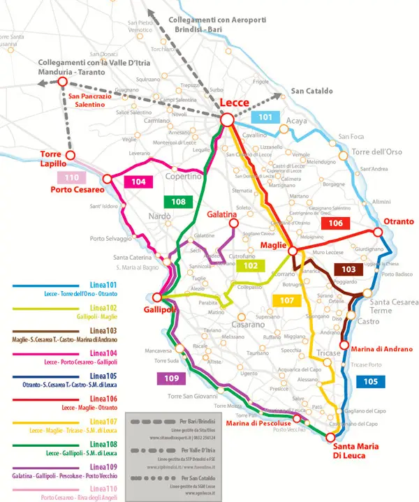 Salento in Bus 2022: come muoversi in Salento