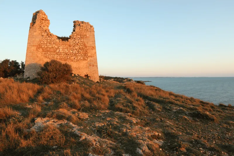 Torre Uluzzo al tramonto